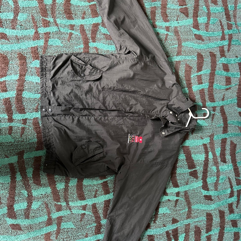 Dodge truck Olympic 1992 Black Windbreaker Jacket XL